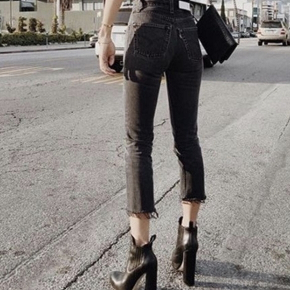 SOLD Alexander Wang Black Platform Anabela Bootie Sz 38 - Picture 16 of 16